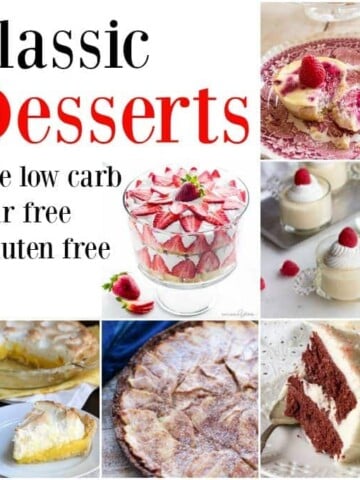 classic desserts collage