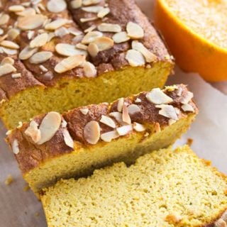 orange almond cake sliced