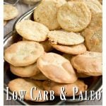 a tray with low carb crackers