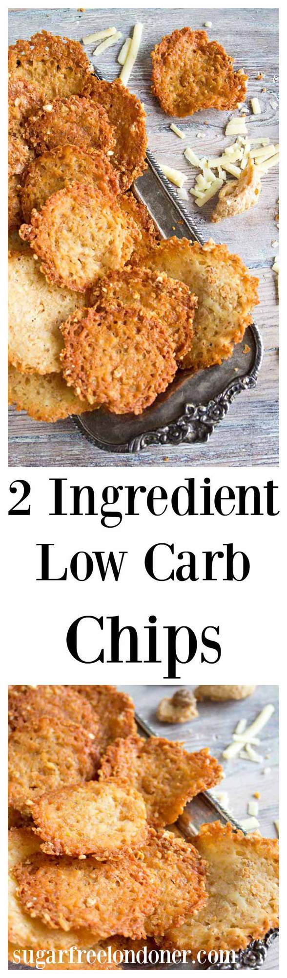 You only need 2 ingredients for these easy low carb chips! Crispy, cheesy and moreish, this flavoursome LCHF snack is ready in minutes. 