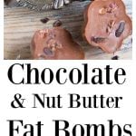 cacao nut butter fat bombs pin