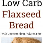 flaxseed low carb bread baked as a loaf and as a focaccia