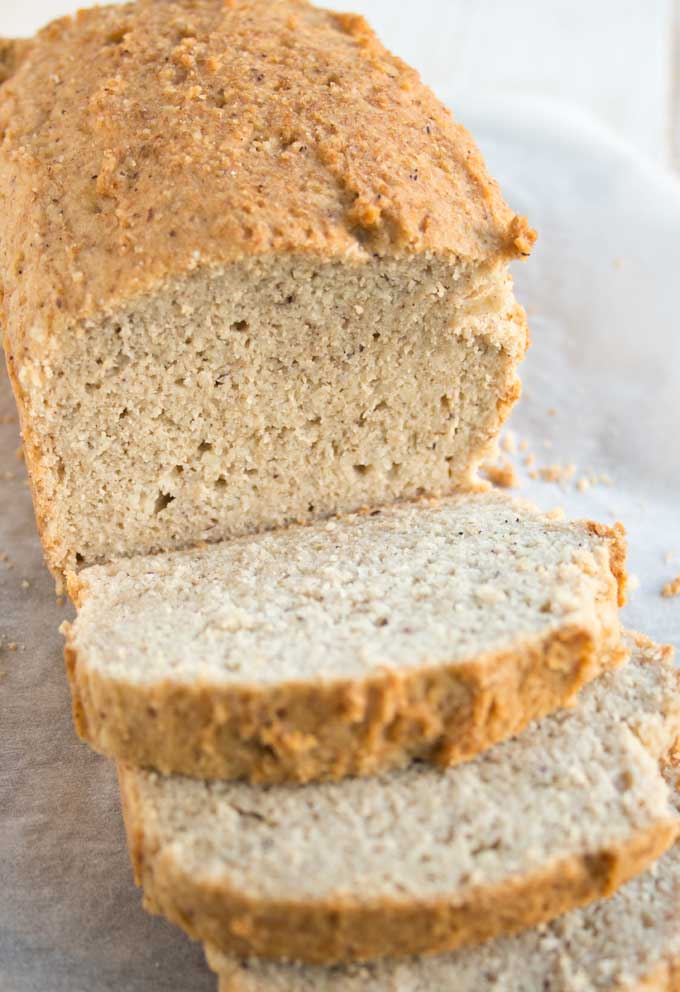 Closeup of a loaf of bread