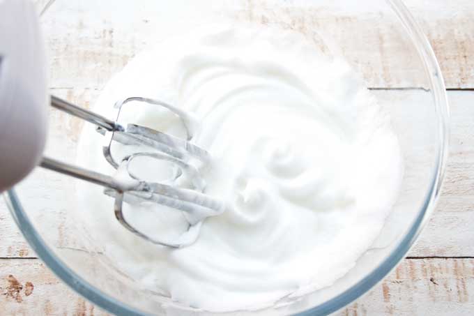 whisking egg whites 