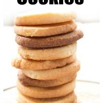 a stack of sugar free keto sugar cookies