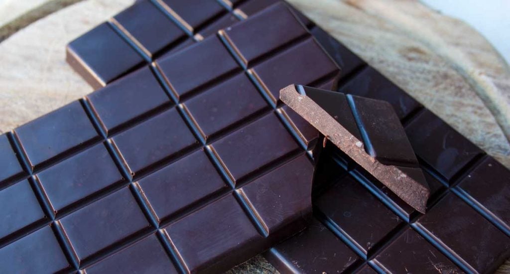 two low carb chocolate bars