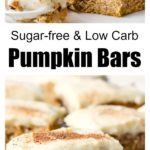 healthy pumpkin bars with cream cheese frosting