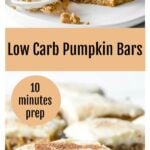 low carb pumpkin bars with cream cheese frosting