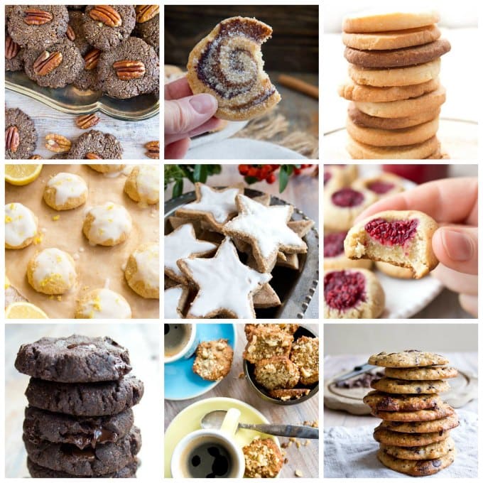 a collage of cookies