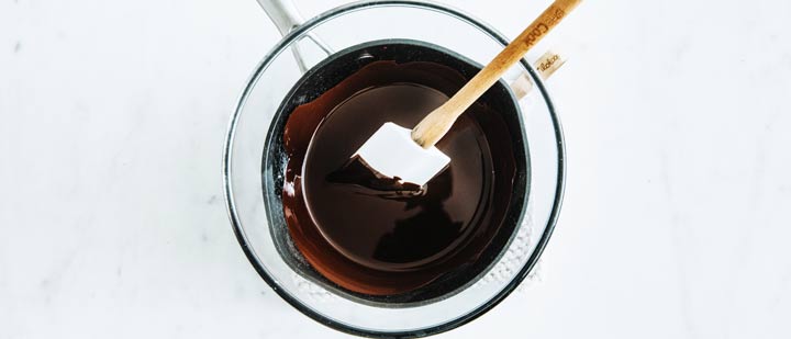 melting chocolate in a bain-marie