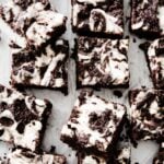keto cheesecake brownies cut into squares