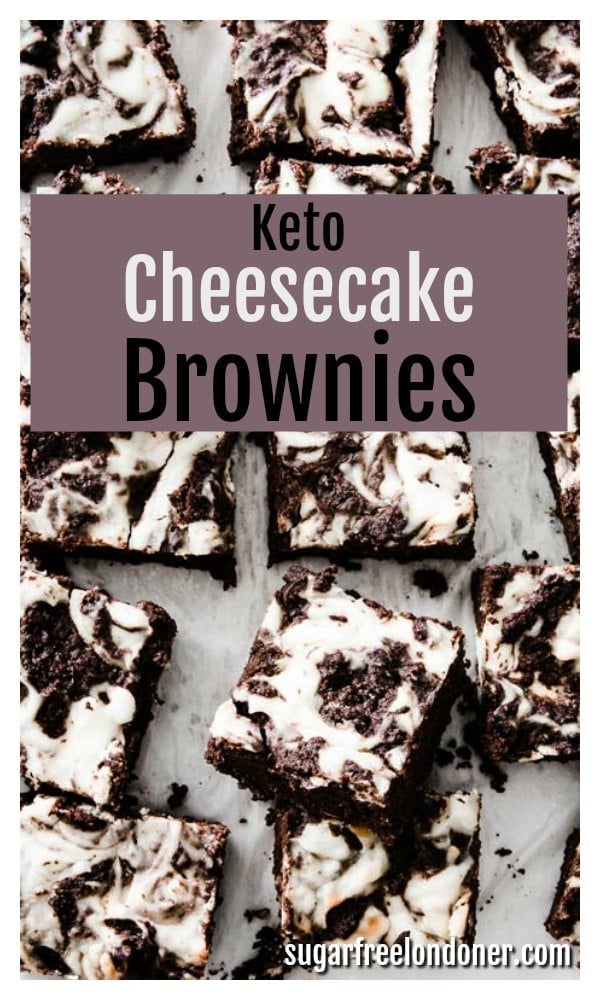 Keto Cheesecake Brownies (Fudgy, Easy) – Sugar Free Londoner