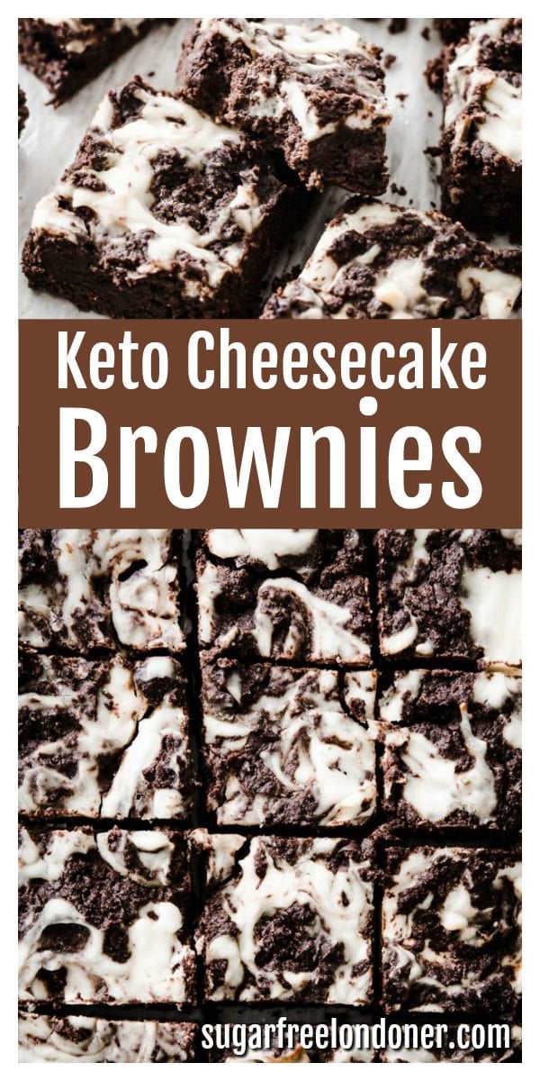 Keto Cheesecake Brownies (Fudgy, Easy) – Sugar Free Londoner