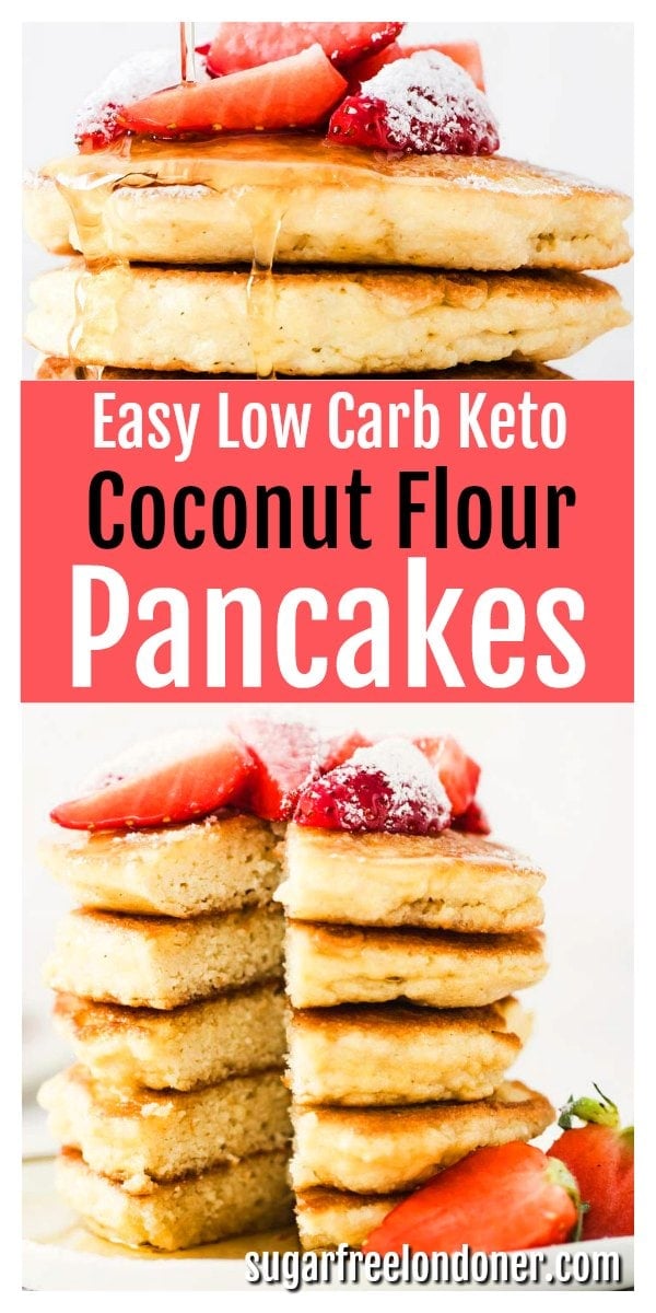 Easy Low Carb Coconut Flour Pancakes Sugar Free Londoner