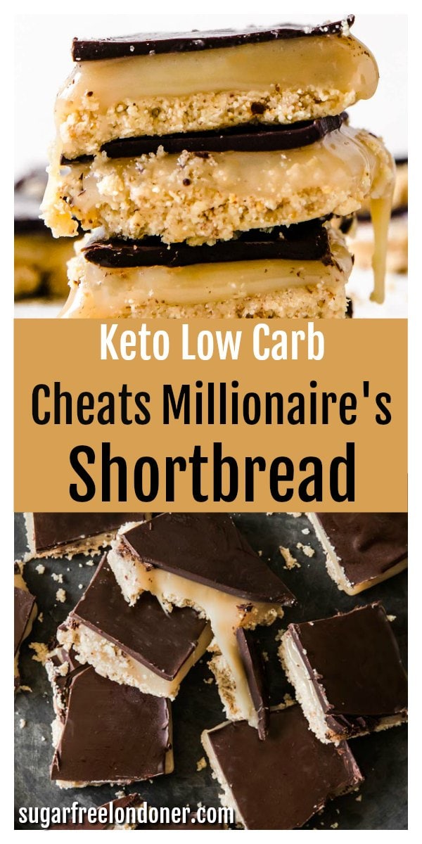 Easy Low Carb Keto Caramel Slice Sugar Free Londoner