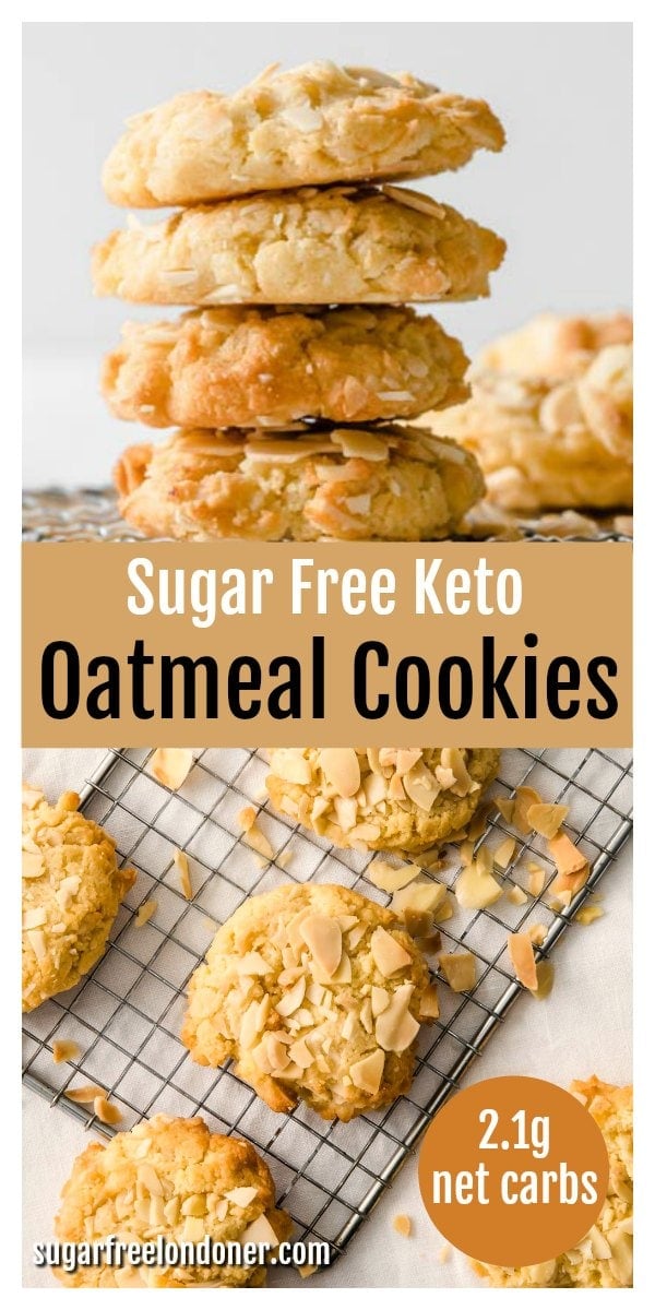 Keto Sugar-Free Oatmeal Cookies – Sugar Free Londoner