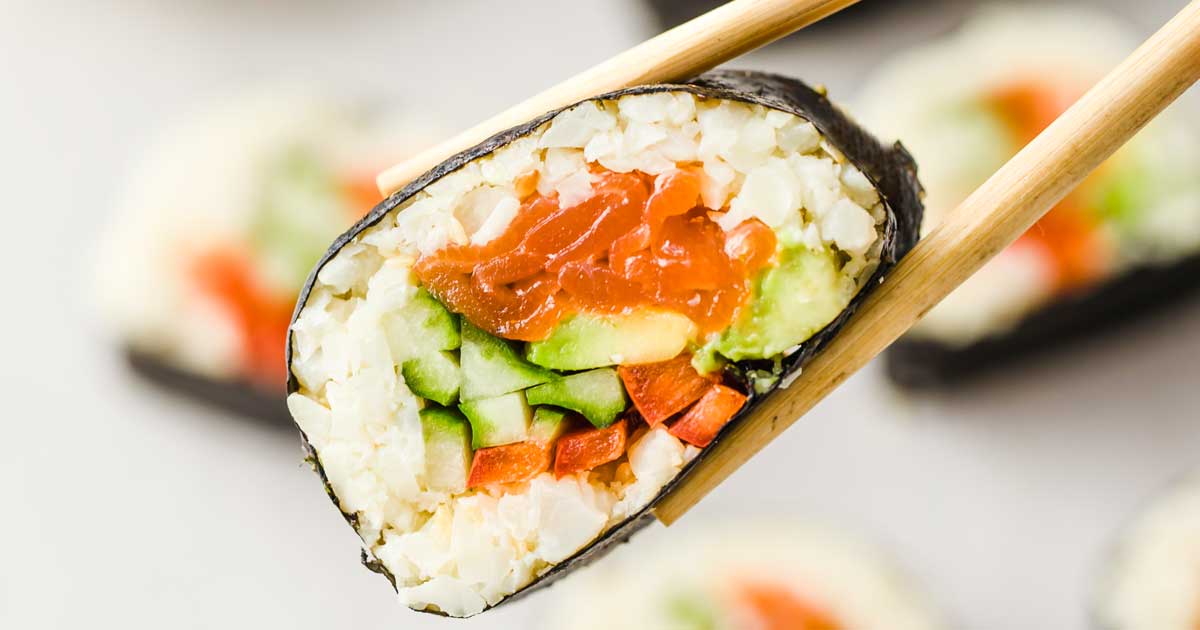 Keto Sushi Rolls (Cauliflower Rice) – Sugar Free Londoner