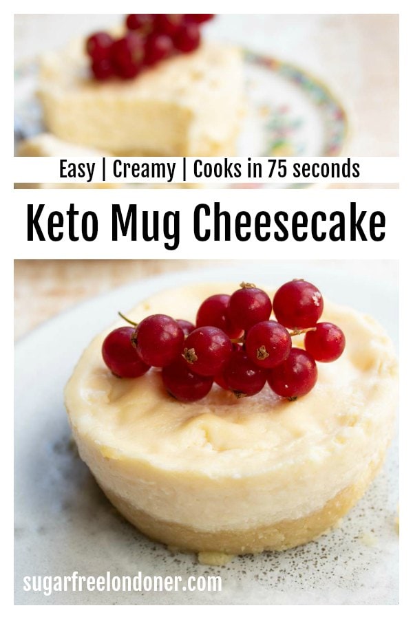 Keto Mug Cheesecake (Microwave Recipe) – Sugar Free Londoner