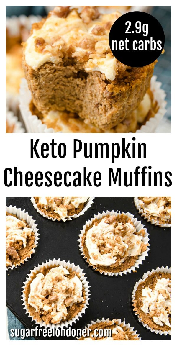 Keto Pumpkin Cheesecake Muffins – Sugar Free Londoner