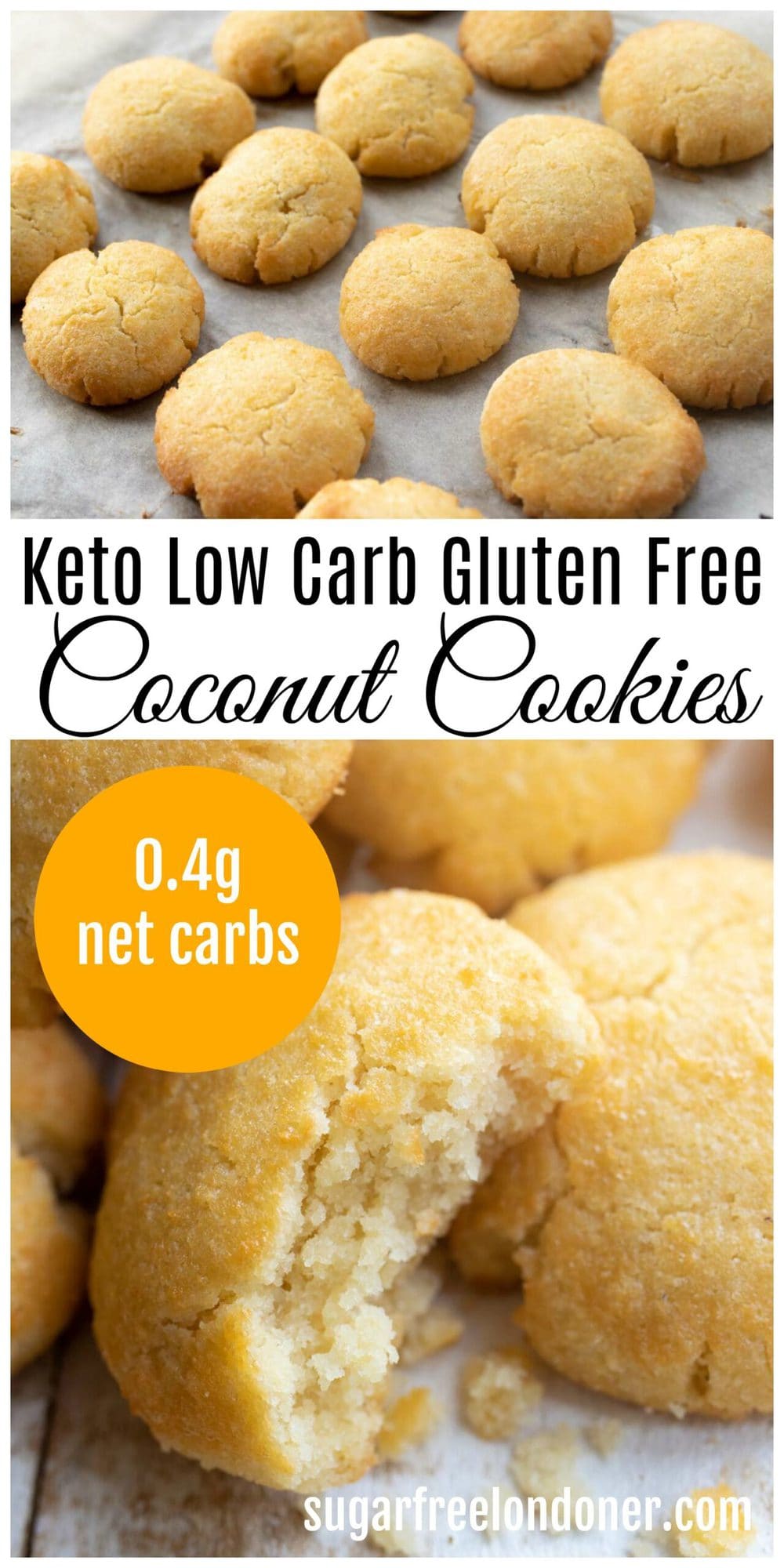 The Best Keto Coconut Flour Cookies Sugar Free Londoner   Keto Coconut Flour Cookies Low Carb Pin Scaled 