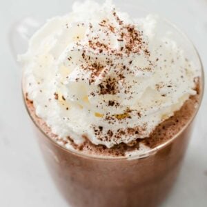 a cup of keto hot chocolate