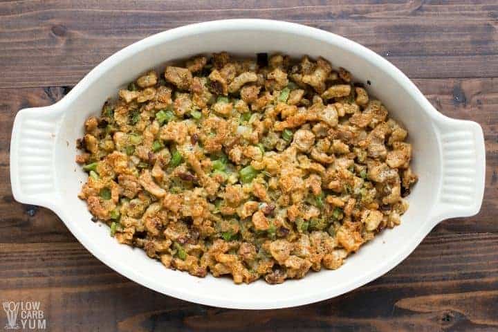 Paleo Low carb Stuffing by Low Carb Yum