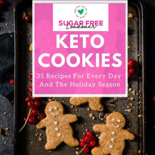 cover of the keto cookies cookbook