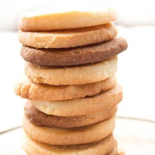 stack of keto sugar cookies