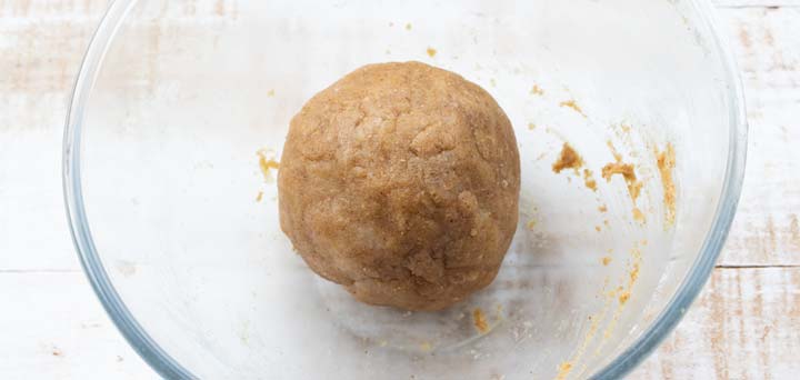 a dough ball in a bowl