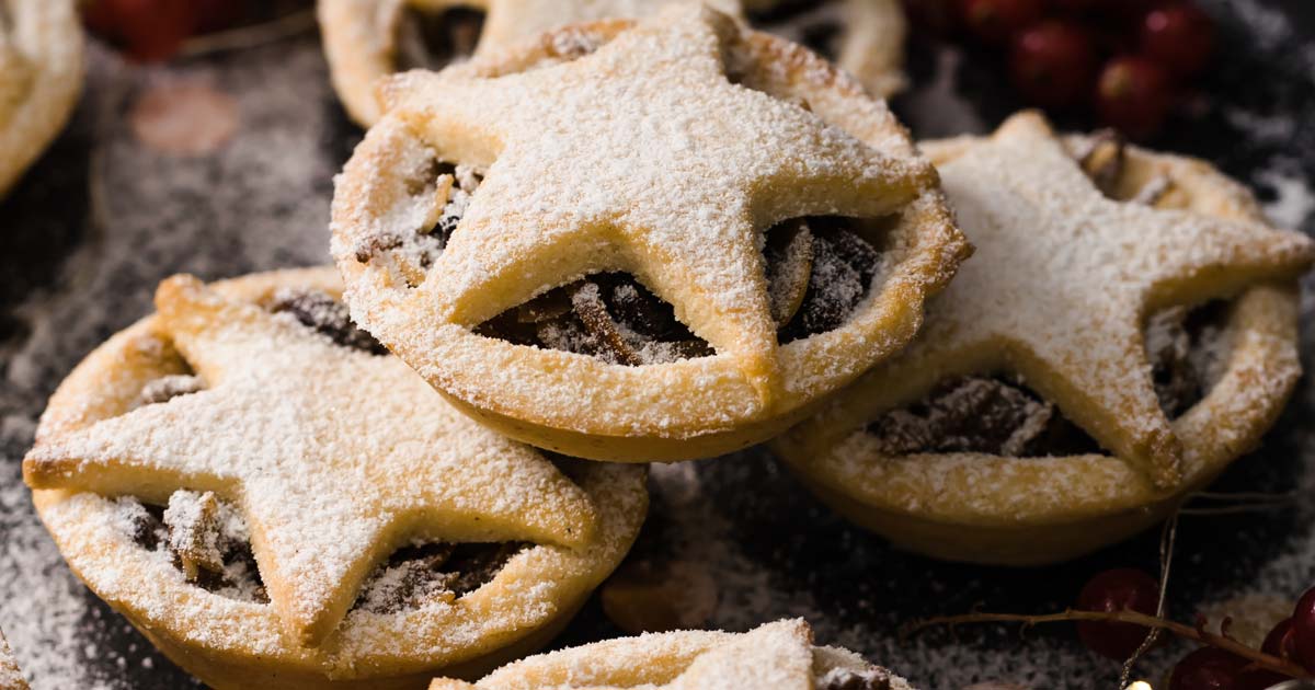 stacked keto mince pies
