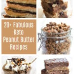 a collage pin of peanut butter recipes