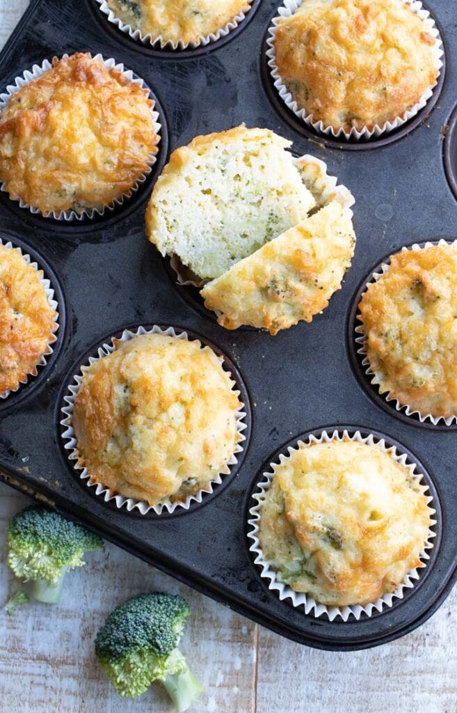 Keto Broccoli Cheese Muffins Recipe