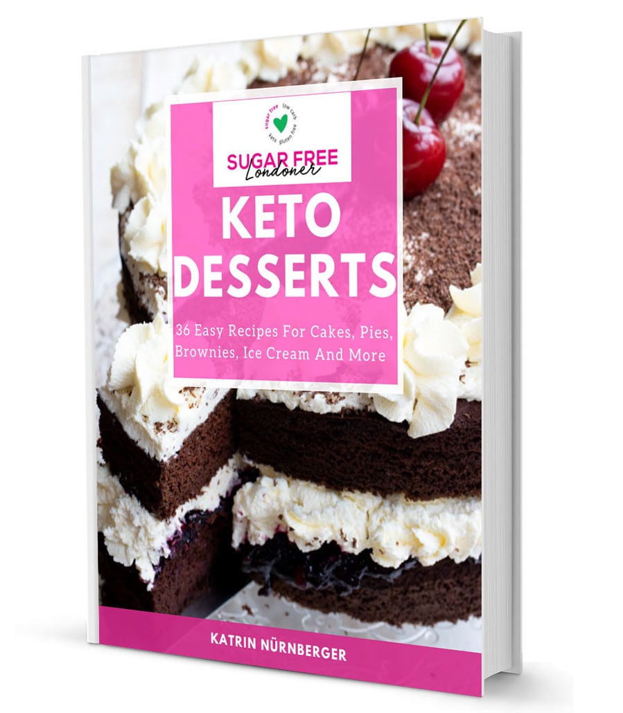 A 3d mockup of the Keto Desserts ebook