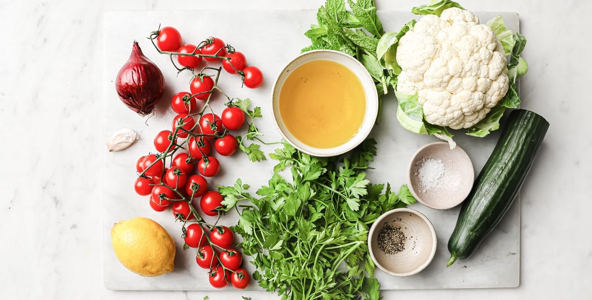 ingredients on a chopping board