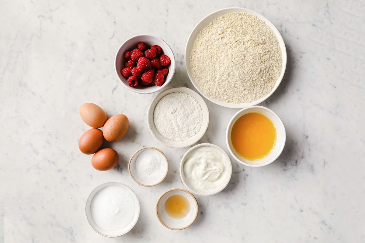 ingredients for this recipe measured into bowls