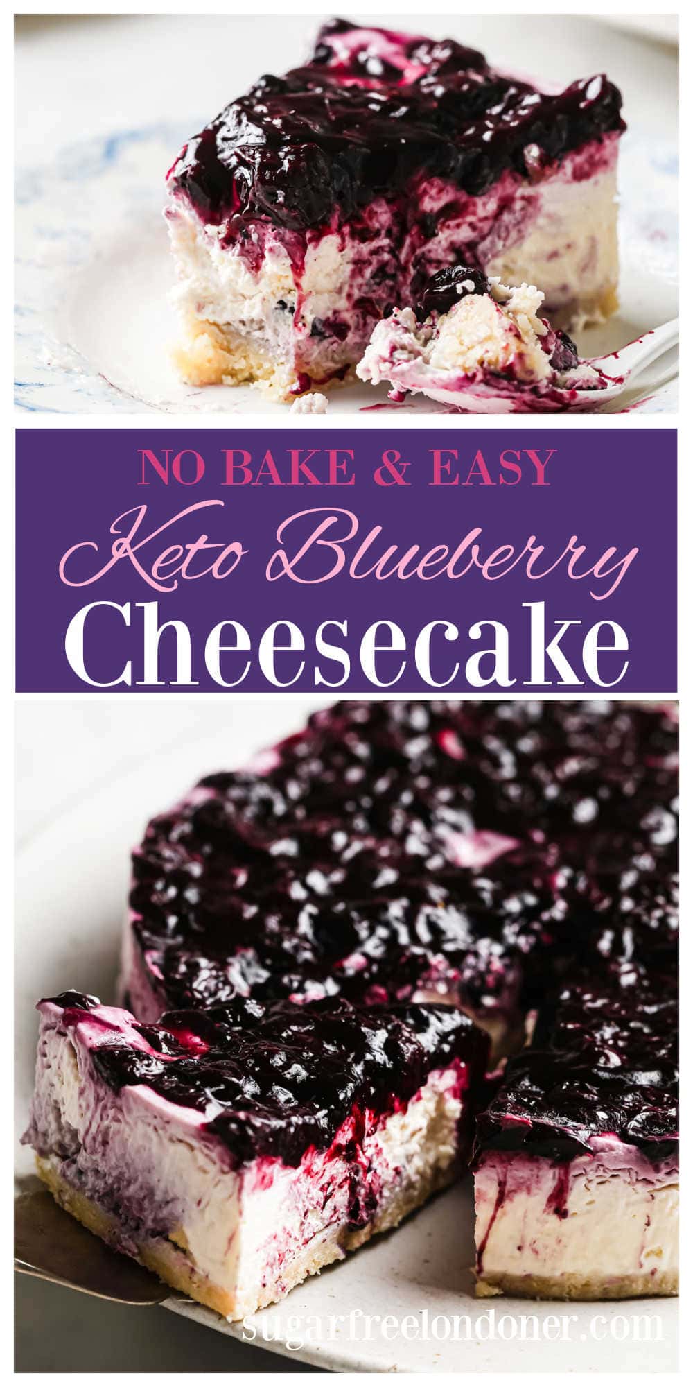 Keto Blueberry Cheesecake (No Bake) – Sugar Free Londoner