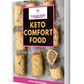 3d cover of the keto comfort food ebook