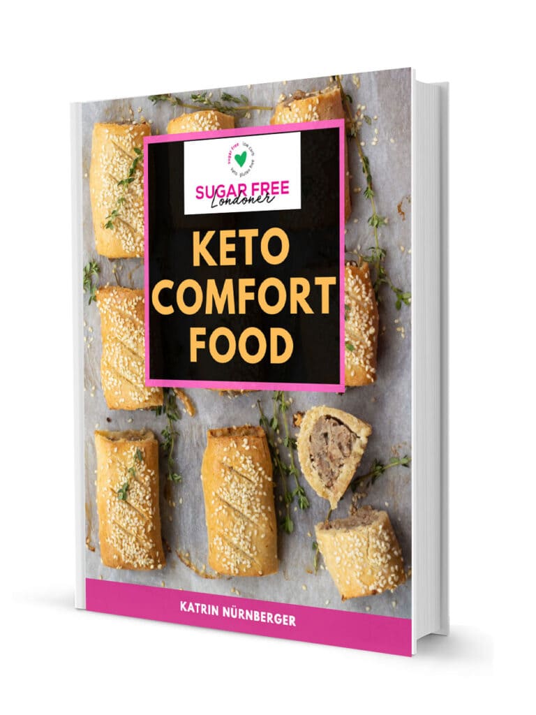 3d cover of the keto comfort food ebook