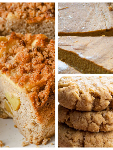 a collage of 3 fall themed recipes