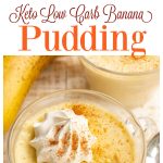 an image collage with ingredients for banana pudding and a pudding in a glass