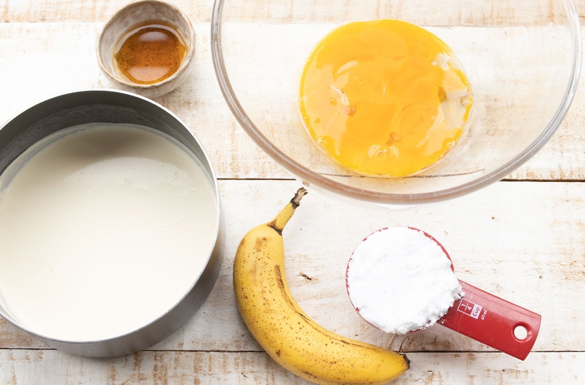 ingredients for banana pudding