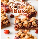 cranberry bars with streusel topping