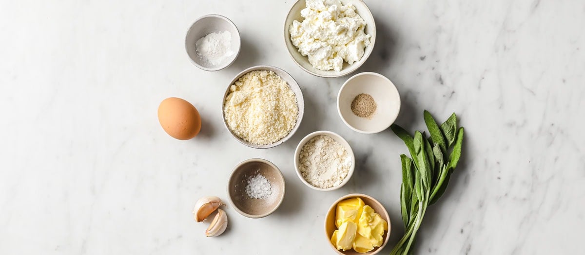 ingredients to make this recipe measured into bowls