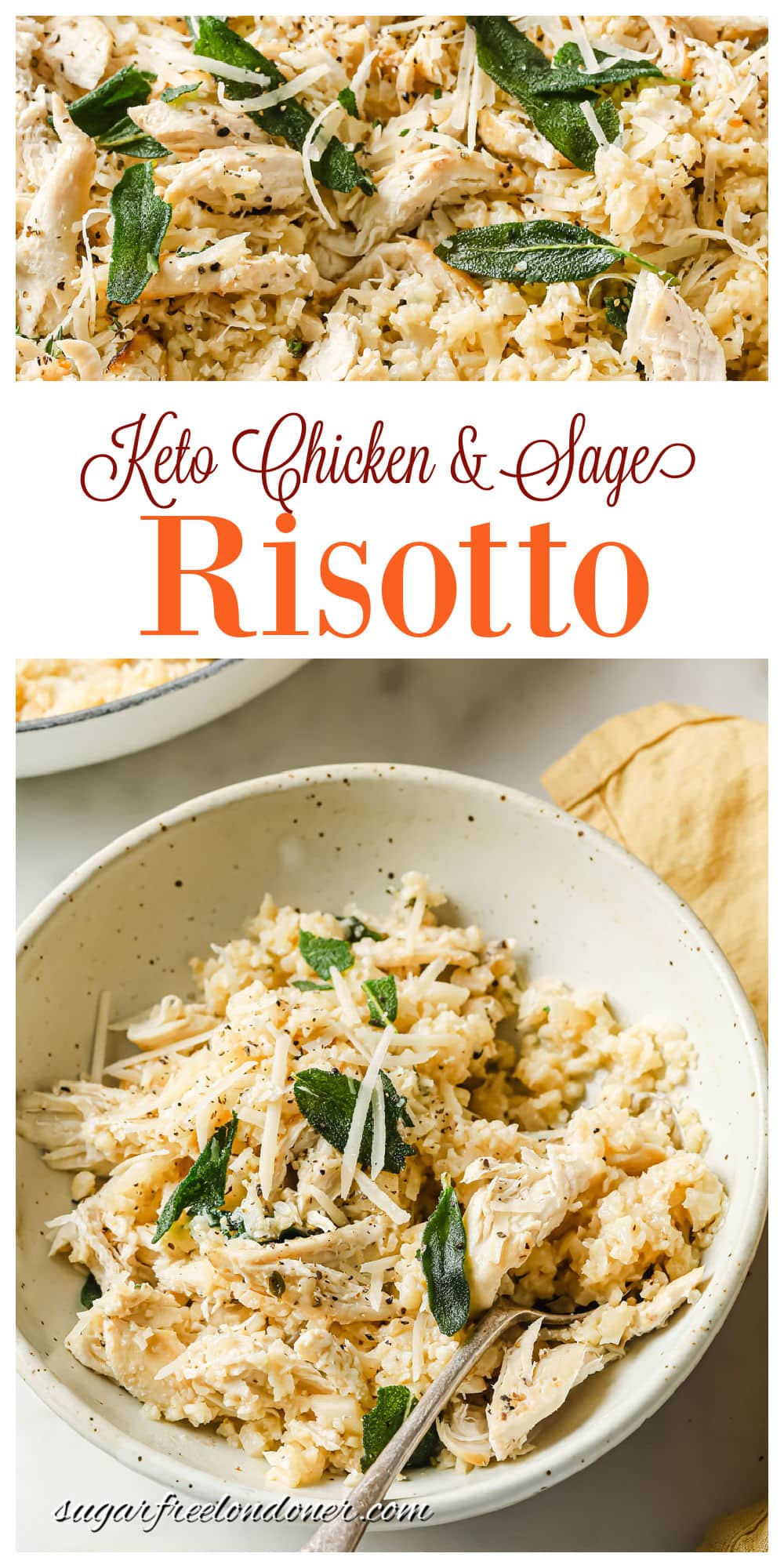 Creamy Keto Risotto (Chicken and Sage) Sugar Free Londoner