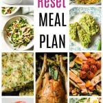 image collage of the keto reset meal plan