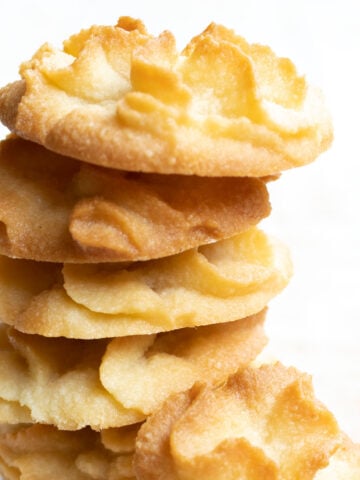 a stack of Keto Butter Cookies