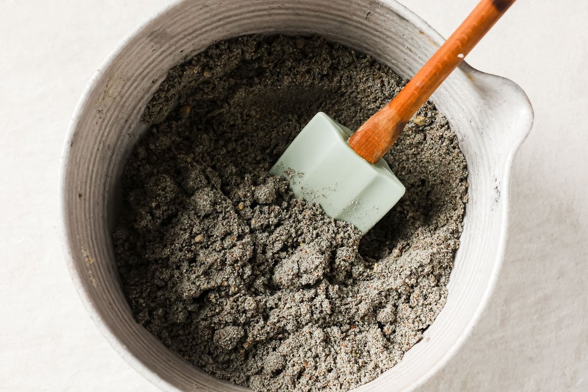 mixed dry ingredients in a bowl