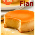 a keto flan on a plate