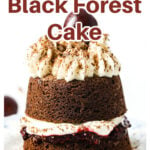 a Black Forest cake for 2