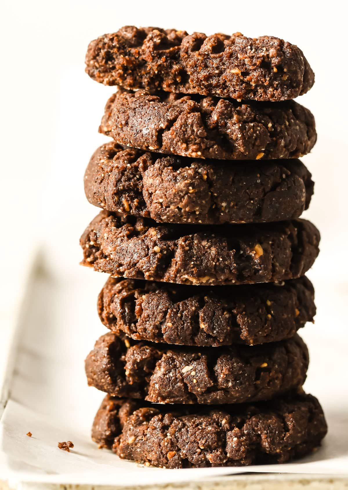 a stack of Nutella cookies